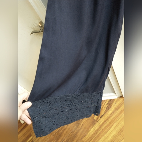 Nation AK Outfitters strapless jumpsuit, ruched bodice with lace at bottom hem. - Picture 5 of 6